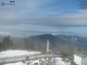 Lysá hora - Pohled na jihozápad, Smrk - 5.4.2026 v 08:15 Lysá hora - Pohled na jihozápad, Smrk - 5.4.2026 v 08:15