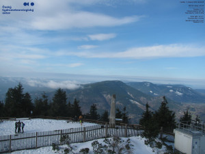 Lysá hora - Pohled na jihozápad, Smrk - 5.4.2026 v 08:45 Lysá hora - Pohled na jihozápad, Smrk - 5.4.2026 v 08:45