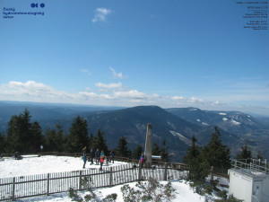 Lysá hora - Pohled na jihozápad, Smrk - 5.4.2026 v 12:15 Lysá hora - Pohled na jihozápad, Smrk - 5.4.2026 v 12:15