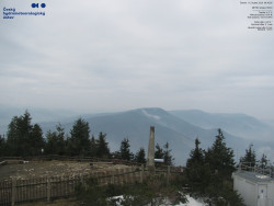 Pohled na jihozápad, Smrk