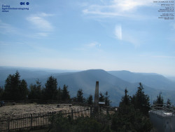 Pohled na jihozápad, Smrk