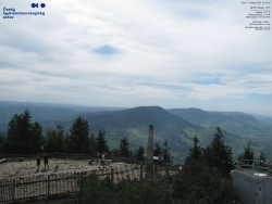 Pohled na jihozápad, Smrk