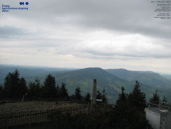 Pohled na jihozápad, Smrk