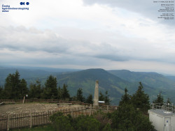 Pohled na jihozápad, Smrk