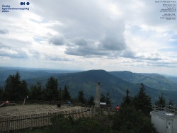 Pohled na jihozápad, Smrk