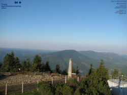 Pohled na jihozápad, Smrk