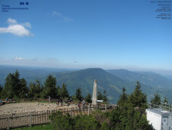Pohled na jihozápad, Smrk
