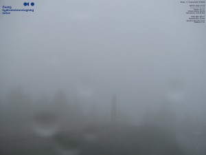 Lysá hora - Blick nach Südwesten, Smrk - 17.6.2026 v 07:56