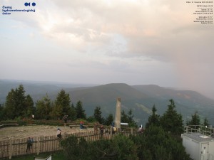 Lysá hora - Pohled na jihozápad, Smrk - 31.7.2026 v 05:45 Lysá hora - Pohled na jihozápad, Smrk - 31.7.2026 v 05:45