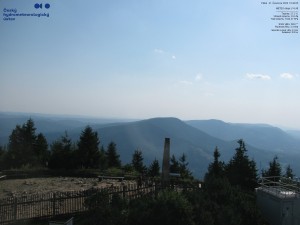 Lysá hora - Pohled na jihozápad, Smrk - 31.7.2026 v 16:45 Lysá hora - Pohled na jihozápad, Smrk - 31.7.2026 v 16:45