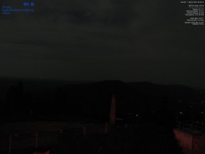 Lysá hora - Blick nach Südwesten, Smrk - 1.8.2026 v 00:45 Lysá hora - Blick nach Südwesten, Smrk - 1.8.2026 v 00:45
