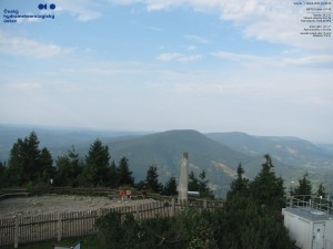 Lysá hora - Blick nach Südwesten, Smrk - 1.8.2026 v 07:45 Lysá hora - Blick nach Südwesten, Smrk - 1.8.2026 v 07:45