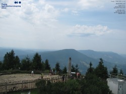 Pohled na jihozápad, Smrk