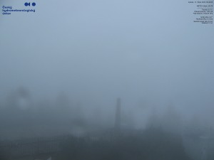 Lysá hora - Blick nach Südwesten, Smrk - 31.10.2026 v 06:45 Lysá hora - Blick nach Südwesten, Smrk - 31.10.2026 v 06:45