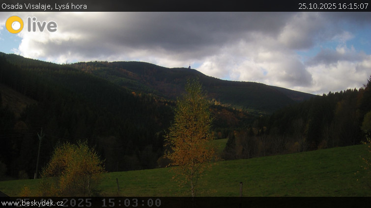 Osada Visalaje - Lysá hora - 25.10.2025 v 16:15 Osada Visalaje - Lysá hora - 25.10.2025 v 16:15