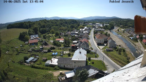 Obec Mikulovice - Pohled na Jeseniky - 14.6.2025 v 14:45