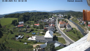 Obec Mikulovice - Pohled na Jeseniky - 15.8.2025 v 11:32