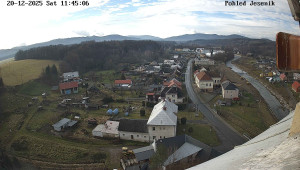 Obec Mikulovice - Pohled na Jeseniky - 20.12.2025 v 11:45