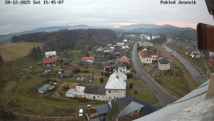 Obec Mikulovice - Pohled na Jeseniky - 20.12.2025 v 15:45