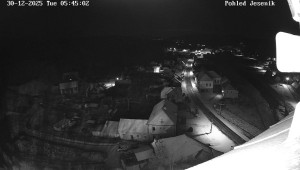 Obec Mikulovice - Pohled na Jeseniky - 30.12.2025 v 05:45