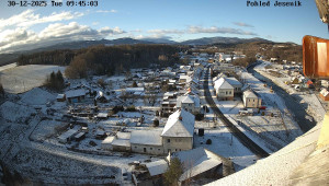 Obec Mikulovice - Pohled na Jeseniky - 30.12.2025 v 09:45