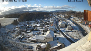 Obec Mikulovice - Pohled na Jeseniky - 30.12.2025 v 10:45
