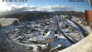 Obec Mikulovice - Pohled na Jeseniky - 30.12.2025 v 11:02 Obec Mikulovice - Pohled na Jeseniky - 30.12.2025 v 11:02