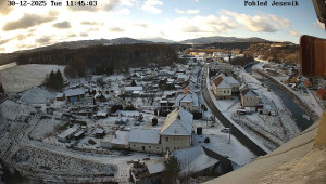 Obec Mikulovice - Pohled na Jeseniky - 30.12.2025 v 11:45