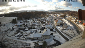 Obec Mikulovice - Pohled na Jeseniky - 30.12.2025 v 12:45