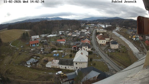 Obec Mikulovice - Pohled na Jeseniky - 11.2.2026 v 14:02