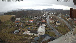 Obec Mikulovice - Pohled na Jeseniky - 22.2.2026 v 10:45