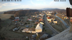 Obec Mikulovice - Pohled na Jeseniky - 20.3.2026 v 06:45