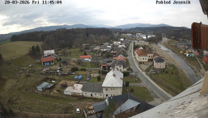 Obec Mikulovice - Pohled na Jeseniky - 20.3.2026 v 11:45