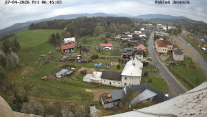 Obec Mikulovice - Pohled na Jeseniky - 17.4.2026 v 07:45