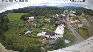Obec Mikulovice - Pohled na Jeseniky - 11.6.2026 v 10:32 Obec Mikulovice - Pohled na Jeseniky - 11.6.2026 v 10:32