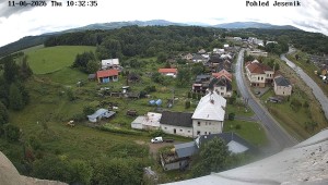 Obec Mikulovice - Pohled na Jeseniky - 11.6.2026 v 11:32 Obec Mikulovice - Pohled na Jeseniky - 11.6.2026 v 11:32