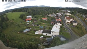 Obec Mikulovice - Pohled na Jeseniky - 11.6.2026 v 12:02 Obec Mikulovice - Pohled na Jeseniky - 11.6.2026 v 12:02