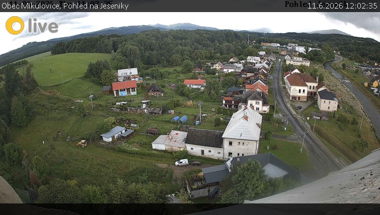 Obec Mikulovice - Pohled na Jeseniky - 11.6.2026 v 12:02