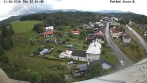Obec Mikulovice - Pohled na Jeseniky - 11.6.2026 v 13:02 Obec Mikulovice - Pohled na Jeseniky - 11.6.2026 v 13:02