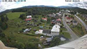 Obec Mikulovice - Pohled na Jeseniky - 11.6.2026 v 14:32 Obec Mikulovice - Pohled na Jeseniky - 11.6.2026 v 14:32