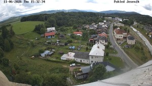 Obec Mikulovice - Pohled na Jeseniky - 11.6.2026 v 16:32 Obec Mikulovice - Pohled na Jeseniky - 11.6.2026 v 16:32