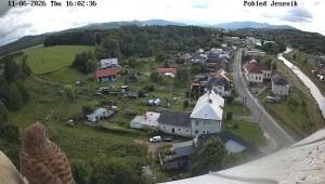 Obec Mikulovice - Pohled na Jeseniky - 11.6.2026 v 17:02 Obec Mikulovice - Pohled na Jeseniky - 11.6.2026 v 17:02