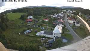 Obec Mikulovice - Pohled na Jeseniky - 11.6.2026 v 19:32 Obec Mikulovice - Pohled na Jeseniky - 11.6.2026 v 19:32