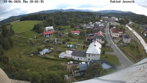 Obec Mikulovice - Pohled na Jeseniky - 11.6.2026 v 21:02 Obec Mikulovice - Pohled na Jeseniky - 11.6.2026 v 21:02