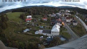 Obec Mikulovice - Pohled na Jeseniky - 11.6.2026 v 21:32 Obec Mikulovice - Pohled na Jeseniky - 11.6.2026 v 21:32