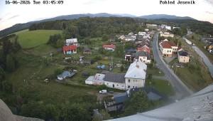 Obec Mikulovice - Pohled na Jeseniky - 16.6.2026 v 04:45