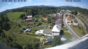 Obec Mikulovice - Pohled na Jeseniky - 16.6.2026 v 10:45 Obec Mikulovice - Pohled na Jeseniky - 16.6.2026 v 10:45