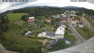 Gemeinde Mikulovice - Blick auf das Jeseníky-Gebirge - 16.6.2026 v 16:45 Gemeinde Mikulovice - Blick auf das Jeseníky-Gebirge - 16.6.2026 v 16:45