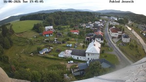 Gemeinde Mikulovice - Blick auf das Jeseníky-Gebirge - 16.6.2026 v 20:45 Gemeinde Mikulovice - Blick auf das Jeseníky-Gebirge - 16.6.2026 v 20:45
