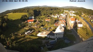 Gmina Mikulovice - Widok na Jesioniki - 24.6.2026 v 06:45 Gmina Mikulovice - Widok na Jesioniki - 24.6.2026 v 06:45